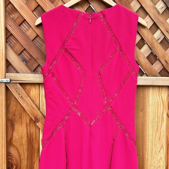 BCBGMAXAZRIA Alesia Nude Tulle Insert Gown Maxi Length Prom or Formal Sz 4 - Picture 9 of 11